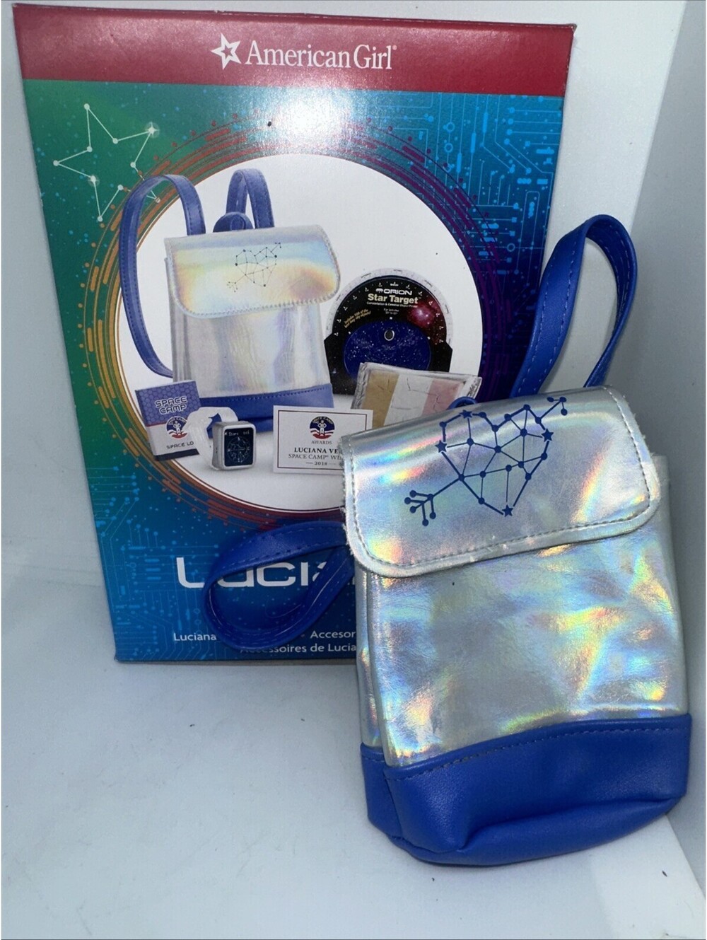 RETIRED American Girl 2018 Luciana Vega Space Camp Bag And Original Box Only